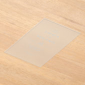 Invitations En Acrylique Elegant Black Minimalist Wedding (Poser)