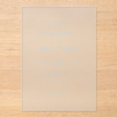 Invitations En Acrylique Elegant Black Minimalist Wedding (Recto)