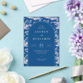 Invitations En Acrylique Elegant Blue Scenic Landscape (Insitu (Mariage))