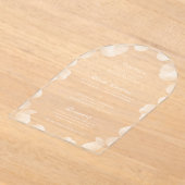 Invitations En Acrylique Elégant Botanique Acrylique Mariage Accueil Menu (Poser)