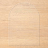 Invitations En Acrylique Élégant & Chic mariage monogramme de crête botaniq (Recto)