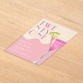 Invitations En Acrylique Élégant Cocktail Chic Rose 21e anniversaire (Poser)