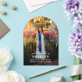 Invitations En Acrylique Élégant congé tropical - photo (Insitu (Mariage))