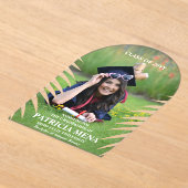 Invitations En Acrylique Élégant congé tropical - photo (Poser)