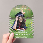 Invitations En Acrylique Élégant congé tropical - photo (In situ (ordinateur de poche))