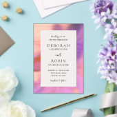 Invitations En Acrylique Elégant Désert Vibrant Sunset Mariage moderne (Insitu (Mariage))