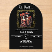 Invitations En Acrylique Elegant Día De Los Muertos (Recto)