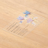 Invitations En Acrylique Elegant Floral Wedding (Poser)