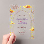 Invitations En Acrylique Élégant mariage céleste mystique (In situ (ordinateur de poche))