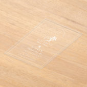 Invitations En Acrylique Élégant Mariage de palmier à main (Poser)