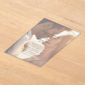 Invitations En Acrylique Élégant Mariage photo romantique moderne (Poser)