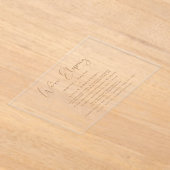 Invitations En Acrylique Elégant Nous sommes Eloping Gold Mariage Réception (Poser)