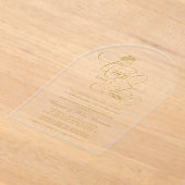 Invitations En Acrylique Elegant Once Upon A Time Princess Baby Shower (Poser)