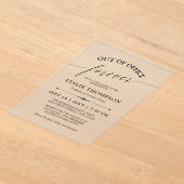 Invitations En Acrylique Élégant Parti de la retraite (Poser)