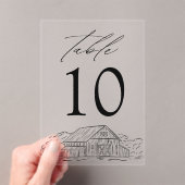 Invitations En Acrylique Élégant Rustic Grange Acrylique Mariage Numéro de  (In situ (ordinateur de poche))