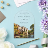 Invitations En Acrylique Elegant San Antonio Watercolor Wedding Arch (Insitu (Mariage))
