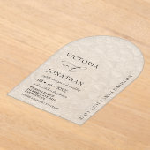 Invitations En Acrylique Élégant Simple Rien Fancy Mariage Acrylique (Poser)