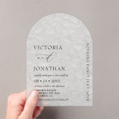 Invitations En Acrylique Élégant Simple Rien Fancy Mariage Acrylique (In situ (ordinateur de poche))