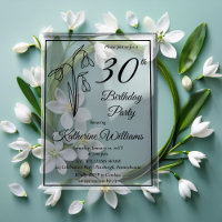 Elégant Snowdrops 30ème anniversaire