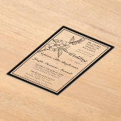 Invitations En Acrylique Elegant Spring Blossoms Gold White Formal Wedding (Poser)