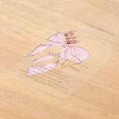 Invitations En Acrylique Elegant Sweet 16 Blush Pink Birthday  (Poser)