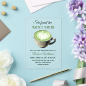 Invitations En Acrylique Elégant thème café Fête des mariées parfaite Match (Insitu (Mariage))