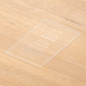 Invitations En Acrylique Elegant Wedding (Poser)