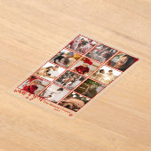 Invitations En Acrylique Elegant What A Year 12 Photo Snowflakes (Poser)