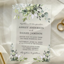 Elégante aquarelle moderne Mariage vert