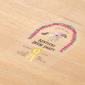 Invitations En Acrylique Élégante course de cheval Derby Party (Poser)