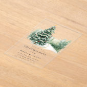 Invitations En Acrylique Élégante fête de Noël d'entreprise moderne (Poser)