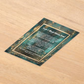 Invitations En Acrylique Élégante fête de vacances (Poser)