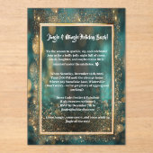 Invitations En Acrylique Élégante fête de vacances (Recto)