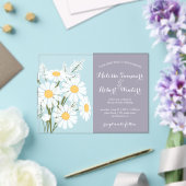 Invitations En Acrylique Élégante Mariage de marguerites blanches Bouquet L (Insitu (Mariage))