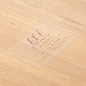 Invitations En Acrylique Elégante Parties scintillant Rose Gold Surprise fê (Poser)