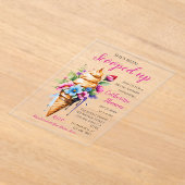 Invitations En Acrylique Elle a été ramassée dans la Fête des mariées de gl (Poser)