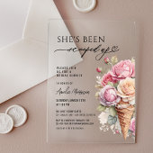 Invitations En Acrylique Elle a été ramassée dans la Fête des mariées de gl