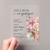 Invitations En Acrylique Elle a été ramassée dans la Fête des mariées de gl (In situ (ordinateur de poche))