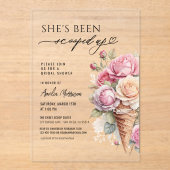 Invitations En Acrylique Elle a été ramassée dans la Fête des mariées de gl (Recto)