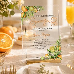 Invitations En Acrylique Elle a trouvé sa douche de mariée de serrage princ