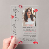 Invitations En Acrylique Embrasse la belle photo Arch Bachelorette (In situ (ordinateur de poche))