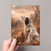 Invitations En Acrylique English Setter (In situ (ordinateur de poche))