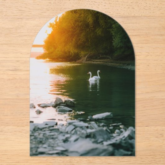 Invitations En Acrylique Enregistrer La Date/Le Mariage (Recto)