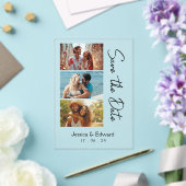 Invitations En Acrylique Enregistrer La Date PhotoBooth Qr Code Black White (Insitu (Mariage))