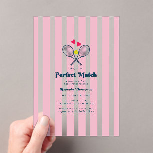 Invitations En Acrylique Enterrement de vie de jeune fille Préparatoire Ten