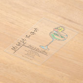 Invitations En Acrylique "Entrons dans l'esprit" Soirée de Noël (Poser)