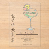 Invitations En Acrylique "Entrons dans l'esprit" Soirée de Noël (Recto)