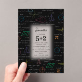 Invitations En Acrylique Équations mathématiques Formules mathématiques Ann (In situ (ordinateur de poche))