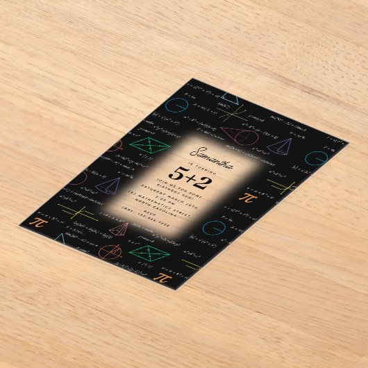 Invitations En Acrylique Équations mathématiques Formules mathématiques Ann (Poser)