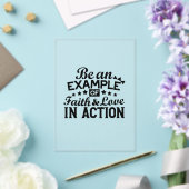 Invitations En Acrylique Être un exemple de foi et d'amour en action (Insitu (Mariage))